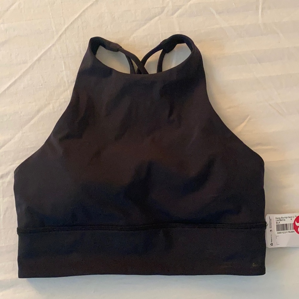 Black Lululemon Sports bra. Never worn!